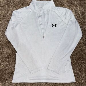 Under Armour Men's Light Gray Quarter-Zip Jacket